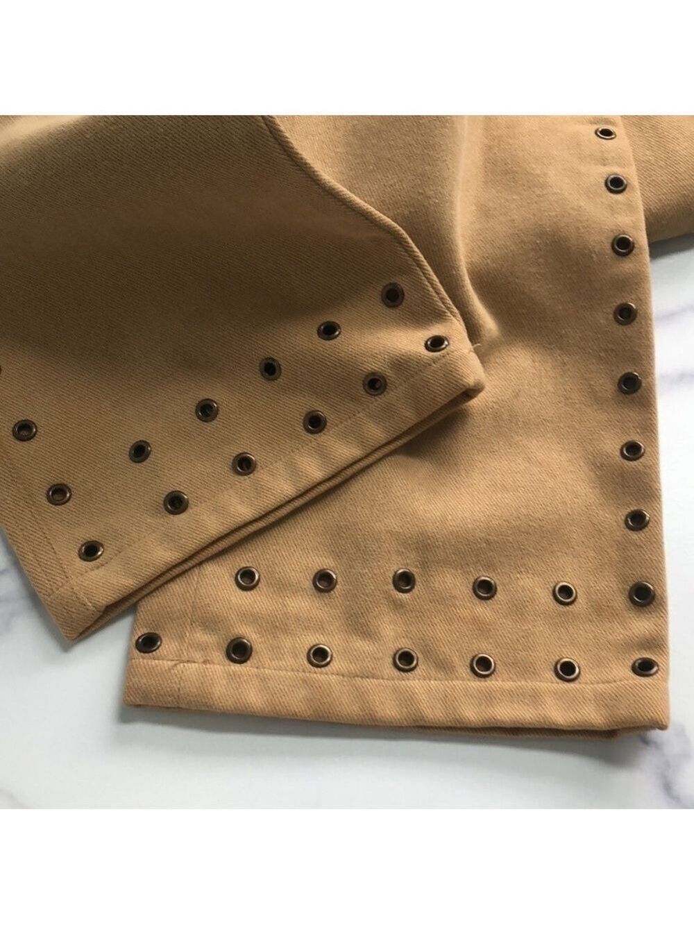 Vintage Jungal Grommet Detail Pants Size 6 - Picture 7 of 12